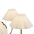 Alora Rosemary Five Light Chandelier in Brushed Gold/Folded White - CH610530BGFW