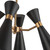 Alora Blake Four Light Chandelier in Matte Black/Aged Gold - CH574424MBAG