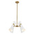 Alora Blake Four Light Chandelier in White/Aged Gold - CH574424WHAG