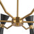 Alora Blake Six Light Chandelier in Matte Black/Aged Gold - CH574632MBAG