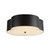 Alora Adella Three Light Flush Mount in Matte Black - FM566314MB