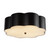 Alora Blossom Three Light Flush Mount in Matte Black - FM603314MB