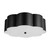 Alora Blossom Three Light Flush Mount in Matte Black - FM603314MB