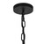 Alora Cherise One Light Pendant in Matte Black/Glossy Ribbed Opal Glass - PD579112MBGR