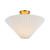 Alora Bridgette One Light Semi-Flush Mount in Brushed Gold/Folded White - SF497016BGFW