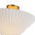 Alora Bridgette One Light Semi-Flush Mount in Brushed Gold/Folded White - SF497016BGFW
