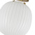 Alora Cherise One Light Semi-Flush Mount in Brushed Gold/Glossy Ribbed Opal Glass - SF579112BGGR