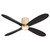 Quorum Myriad 56"Ceiling Fan in Aged Brass - 3-124-40