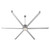Quorum Enorme 100"Ceiling Fan in Classic Nickel - 3-130-23