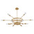 Quorum Sperano LED Chandelier in Aged Brass - 3-6119-40