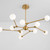 Quorum Orbe LED Chandelier in Brushed Brass - 3-647-56
