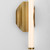 Quorum Ola LED Wall Sconce in Brushed Brass - 3-57-56