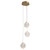 Quorum Axiom LED Pendant in Aged Brass - 3-6050-40