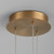 Quorum Axiom LED Pendant in Aged Brass - 3-6050-40