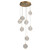 Quorum Axiom LED Pendant in Aged Brass - 3-6051-40