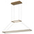 Quorum Xanni LED Pendant in Aged Brass - 3-6054-40