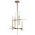 Quorum Atlantis LED Ceiling Mount in Aged Brass - 3-636-40