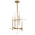 Quorum Atlantis LED Ceiling Mount in Aged Brass - 3-636-40