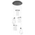 Quorum Veer LED Pendant in Black - 3-6102-15