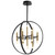 Quorum Nero LED Chandelier in Black|Aged Brass - 3-684-1540