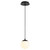 Quorum Luna LED Pendant in Black - 3-670-15