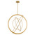Quorum Gallilei LED Pendant in Aged Brass - 3-658-40