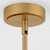 Quorum Eros LED Pendant in Brushed Brass - 3-659-56
