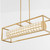Quorum Élan LED Linear Pendant in Aged Brass - 3-676-40