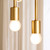 Quorum Mika Ten Light Chandelier in Brushed Brass - 3-697-56