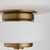 Quorum Favo LED Pendant in Brushed Brass - 3-80-56