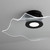 Quorum Medusa LED Ceiling Mount in Black - 3-807-15