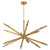 Quorum Ionis LED Pendant in Brushed Brass - 3-878-56