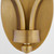 Quorum Chantelle Two Light Wall Mount in Brushed Brass - 5240-2-47