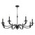 Quorum Chantelle Eight Light Chandelier in Matte Black - 6240-8-59