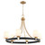 Quorum Hidalgo Six Light Chandelier in Aged Brass - 635-6-80