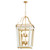Quorum Loire Eight Light Pendant in Studio White|Brushed Brass - 840-8-0847