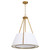 Quorum Gorham Four Light Pendant in Brushed Brass - 8382-4-47