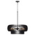 Quorum Harrelson Six Light Pendant in Matte Black - 8905-6-59