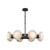 Alora Alonso LED Chandelier in Urban Bronze/Alabaster - CH320837UBAR-UNV