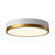 Alora Adelaide LED Flush Mount in Aged Gold/White - FM554211AGWH-5CCT