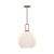 Alora Soji One Light Pendant in Aged Gold/Opal Matte Glass - PD601710AGOP