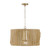 Capital Lighting Archer Four Light Pendant in Blonde Wood and Matte Brass - 344642BWB