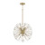 Capital Lighting Emelie Eight Light Pendant in Matte Brass - 357881MA