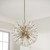 Capital Lighting Emelie Eight Light Pendant in Matte Brass - 357881MA