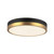Alora Adelaide LED Flush Mount in Aged Gold/Matte Black - FM554211AGMB-5CCT