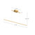 Kuzco Lighting Vega Minor LED Linear Pendant in Brushed Gold - LP18248-BG-UNV