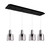 Kuzco Lighting Samson LED Pendant in Black/Smoked Glass - MP12506BKSM-04