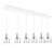 Kuzco Lighting Samson LED Pendant in White/Clear Glass - MP12506WHCL-06