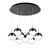 Kuzco Lighting Pluto LED Pendant in Black Chrome - MP402801BC-09