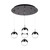 Kuzco Lighting Pluto LED Pendant in Black Chrome - MP402801BC-05